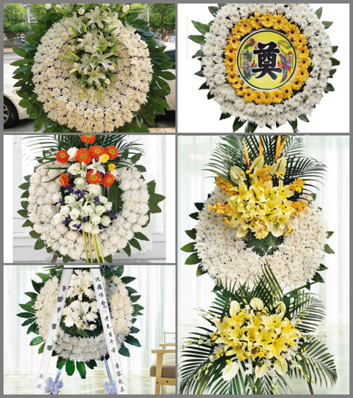 湖北孝感市大悟县东新乡两河村花圈速递